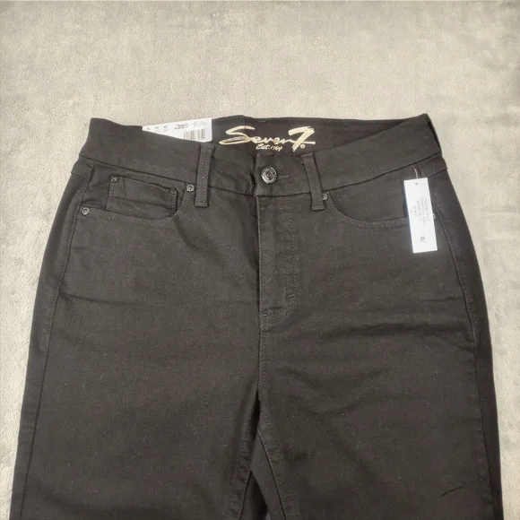 Seven7 Women's Black Skinny Jeans NWT Size 12 - Picture 10 of 12